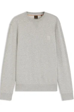 Sweatshirt aus Baumwoll-Terry mit Logo-Patch