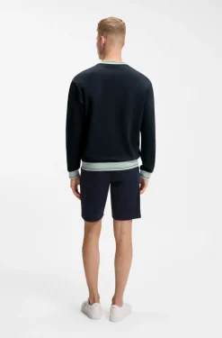 Sweatshirt aus Baumwoll-Terry mit Kontrast-Details