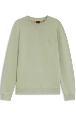 Sweatshirt aus Baumwoll-Terry mit Logo-Patch