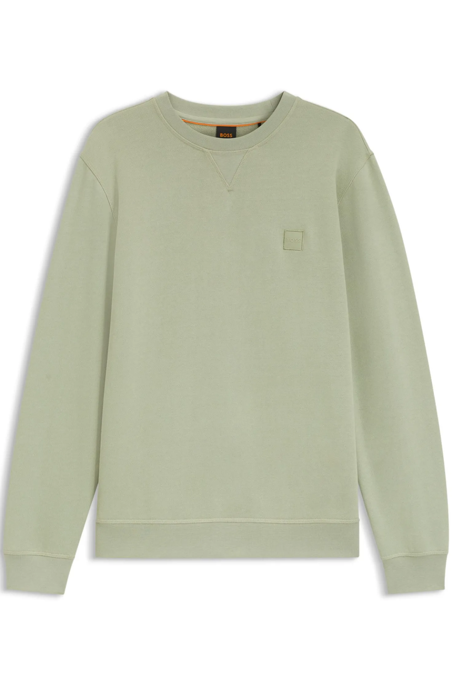 Sweatshirt aus Baumwoll-Terry mit Logo-Patch