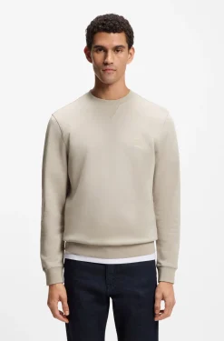 Sweatshirt aus Baumwoll-Terry mit Logo-Patch