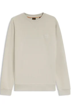 Sweatshirt aus Baumwoll-Terry mit Logo-Patch