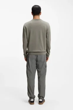 Sweatshirt aus Baumwoll-Terry mit Logo-Patch