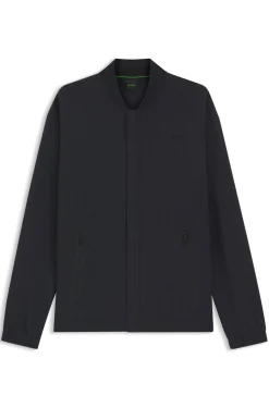 Sweatshirt mit Waffelstruktur und eingefassten Reißverschlüssen