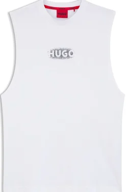 Tanktop aus Baumwoll-Jersey mit Logo-Print