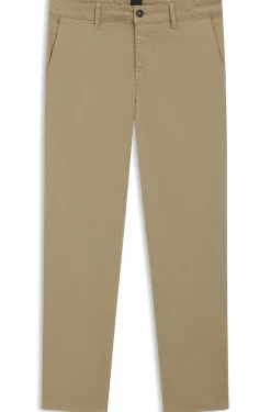 Tapered-Fit Hose aus Baumwoll-Satin mit Elasthan-Anteil