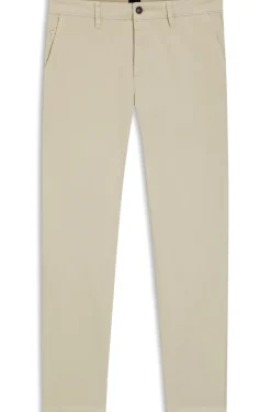 Tapered-Fit Hose aus Baumwoll-Satin mit Elasthan-Anteil