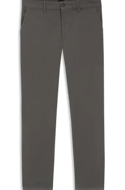 Tapered-Fit Hose aus Baumwoll-Satin mit Elasthan-Anteil