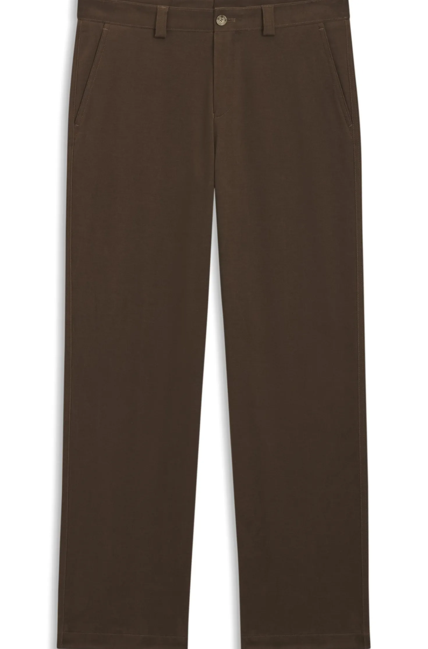 Tapered-Fit Hose aus gebürsteter Stretch-Baumwolle