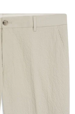 Tapered-Fit Hose aus Stretch-Baumwolle mit Seersucker-Struktur