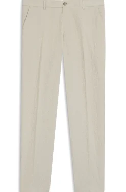 Tapered-Fit Hose aus Stretch-Baumwolle mit Seersucker-Struktur