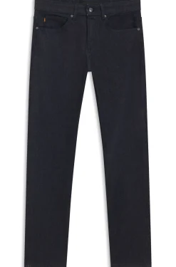 Tapered-Fit Jeans aus komfortablem Stretch-Denim in reinem Blau