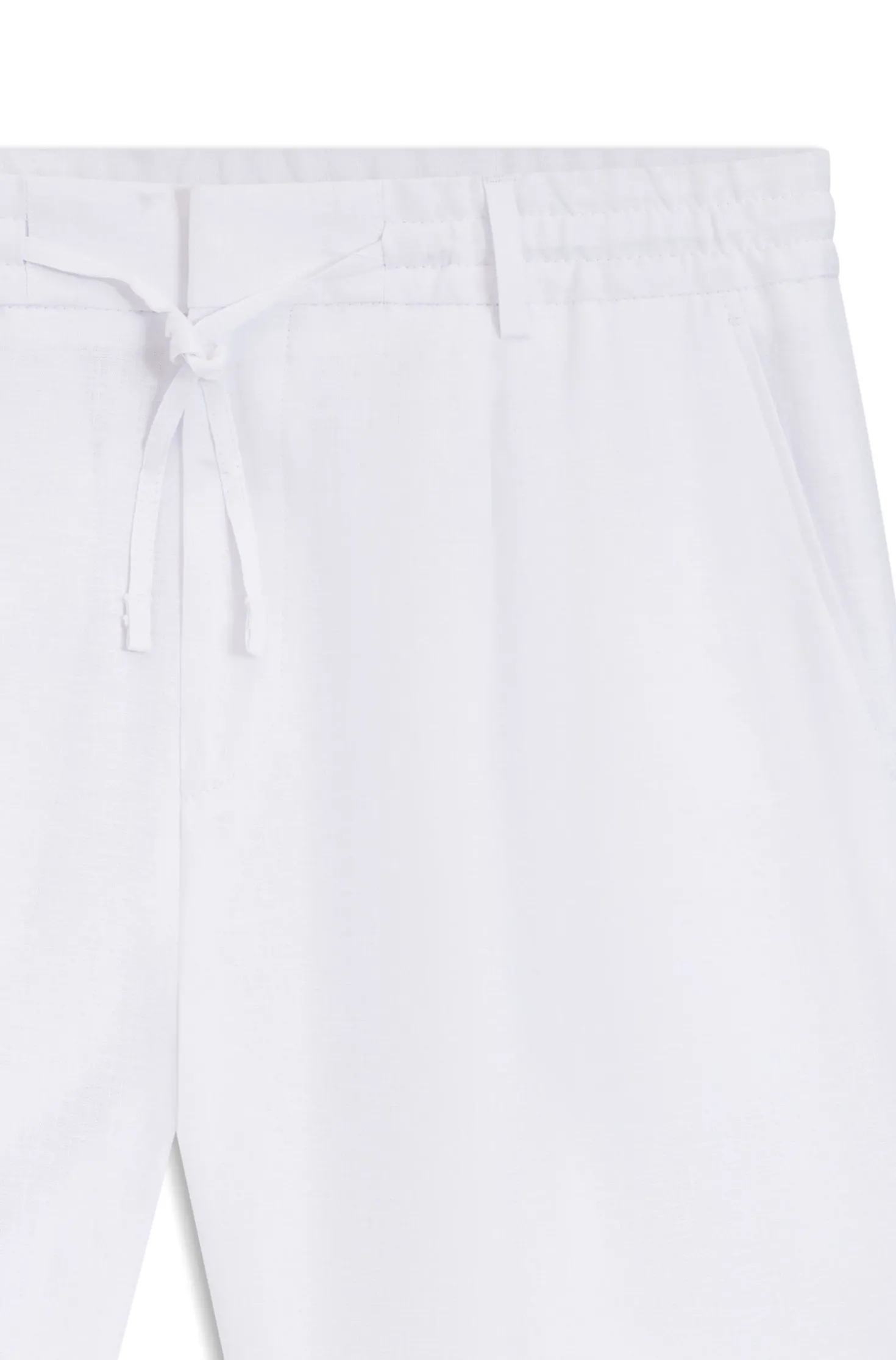 Tapered-Fit Shorts aus Leinen