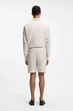 Tapered-Fit Shorts aus Leinen
