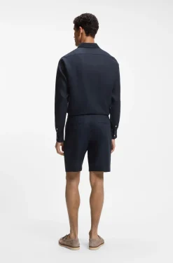 Tapered-Fit Shorts aus Leinen