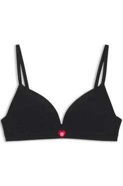 Triangel-BH aus Stretch-Gewebe mit Logo-Trägern