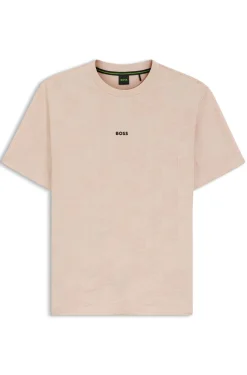 T-Shirt aus Baumwolle mit 3D-Jacquard-Muster