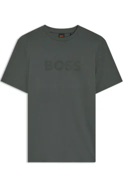 T-Shirt aus Baumwolle mit großem tonalem Logo