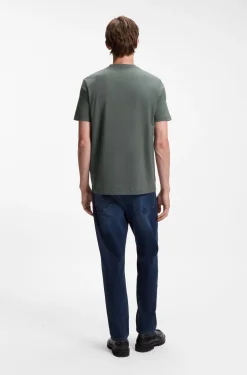 T-Shirt aus Baumwolle mit großem tonalem Logo