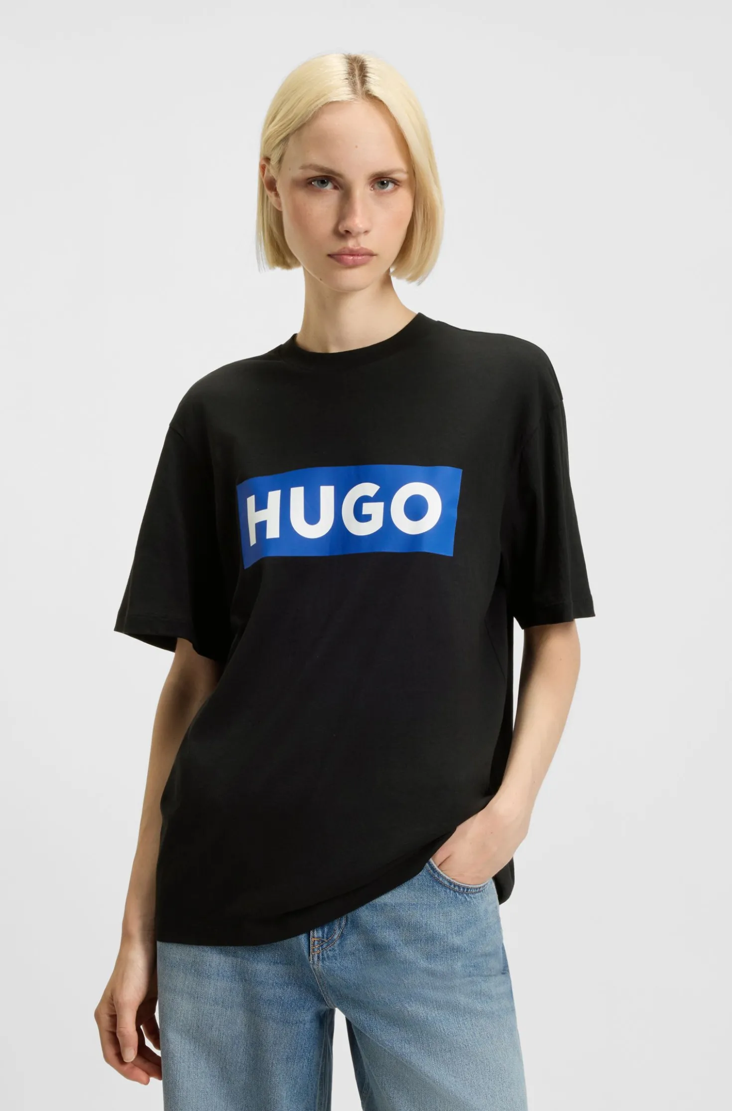 T-Shirt aus Baumwoll-Jersey mit Logo-Print