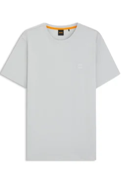 T-Shirt aus Baumwoll-Jersey mit Logo-Patch