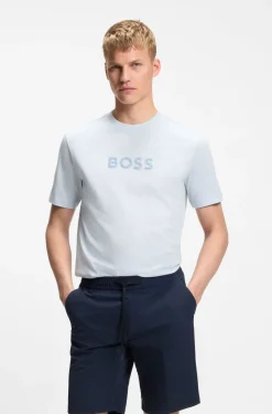 T-Shirt aus Baumwoll-Jersey mit Golf-inspiriertem Logo