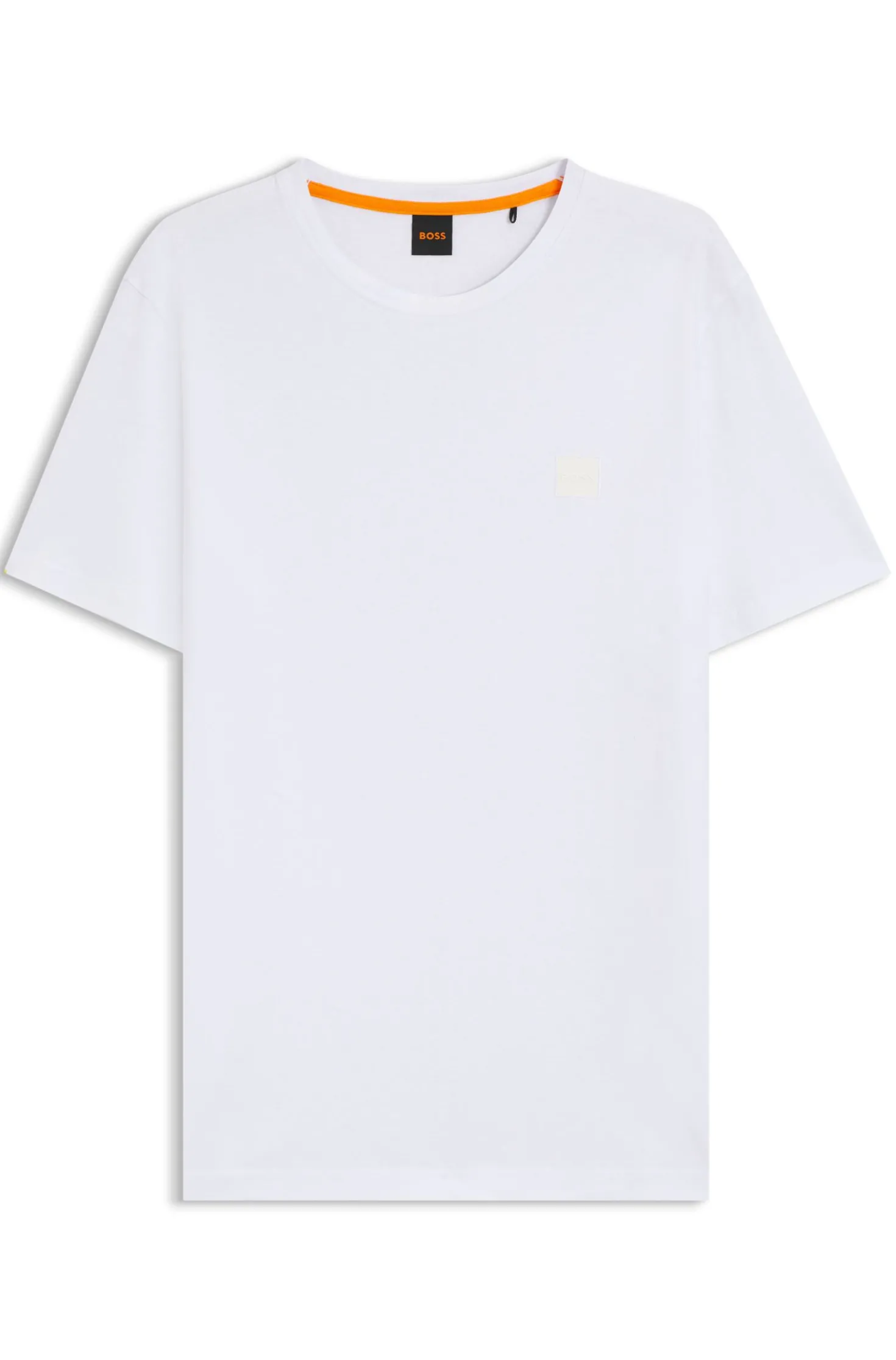 T-Shirt aus Baumwoll-Jersey mit Logo-Patch