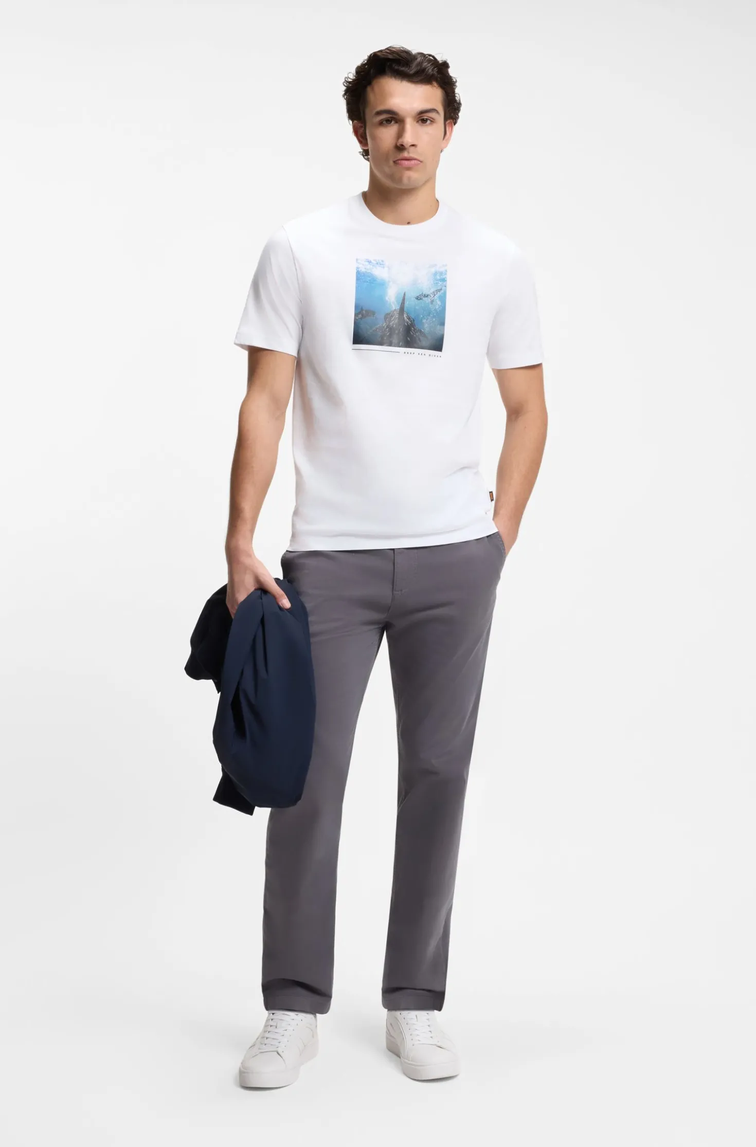 T-Shirt aus Baumwoll-Jersey mit Artwork-Print