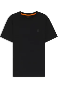 T-Shirt aus Baumwoll-Jersey mit Logo-Patch