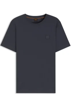 T-Shirt aus Baumwoll-Jersey mit Logo-Patch