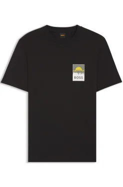 T-Shirt aus Baumwoll-Jersey mit Logo-Artwork