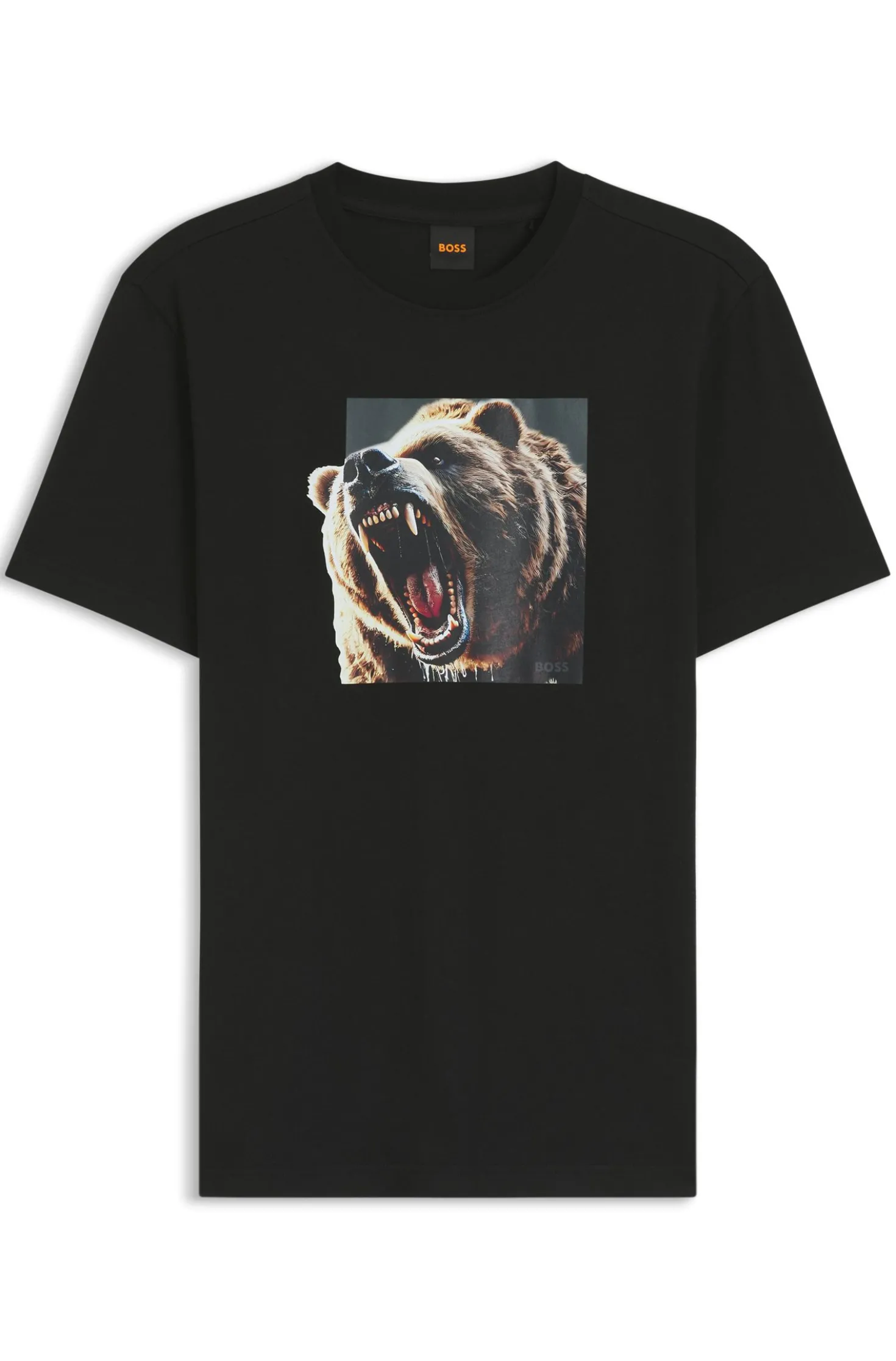 T-Shirt aus Baumwoll-Jersey mit Tier-Artwork