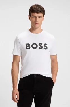 T-Shirt aus Baumwoll-Jersey mit großem Logo-Print