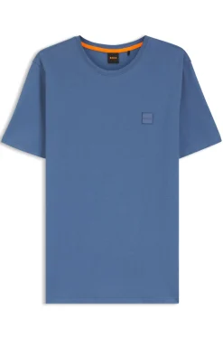 T-Shirt aus Baumwoll-Jersey mit Logo-Patch