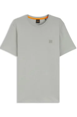 T-Shirt aus Baumwoll-Jersey mit Logo-Patch