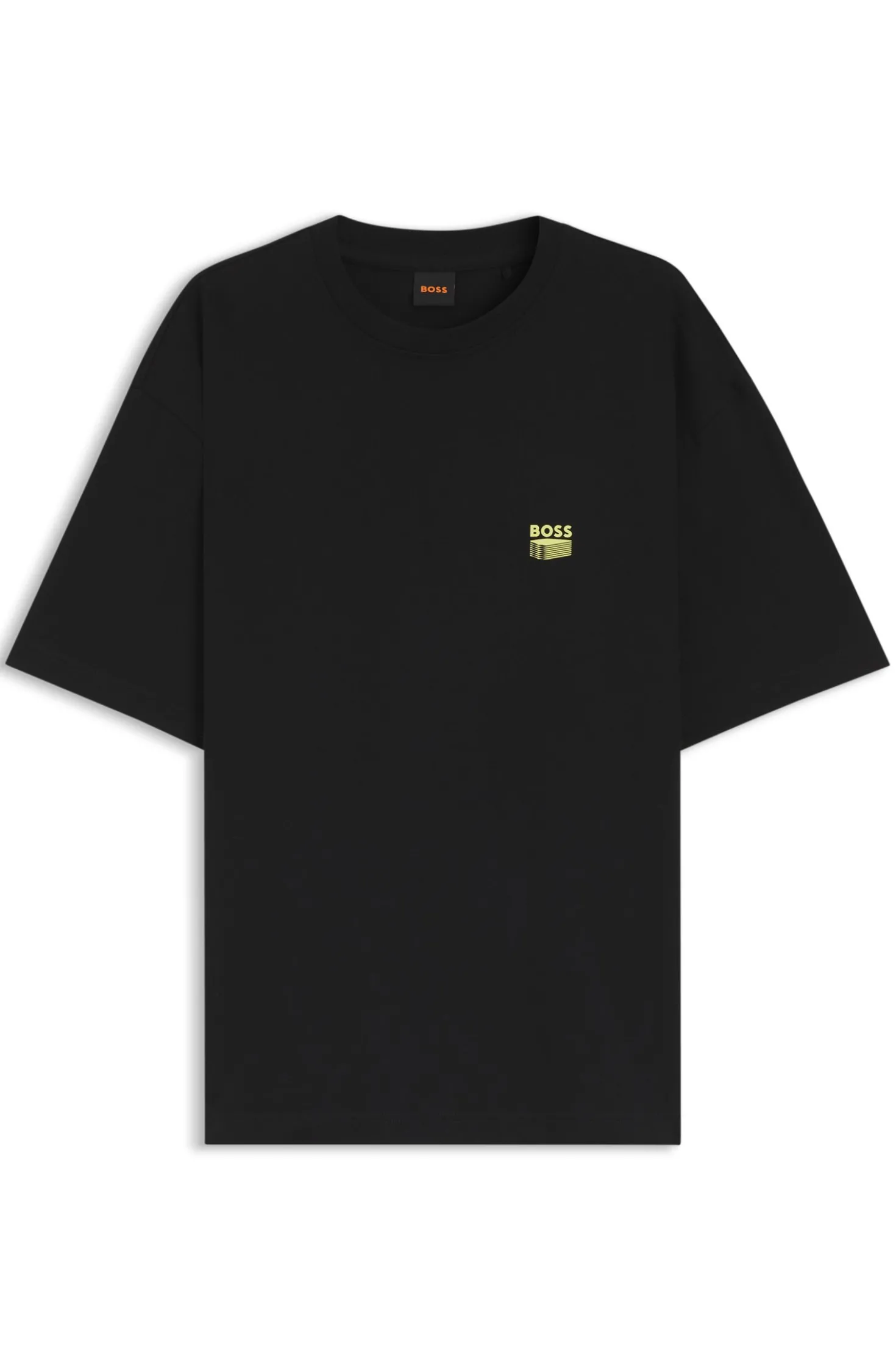 T-Shirt aus Baumwoll-Jersey mit Brutalismus-Artwork