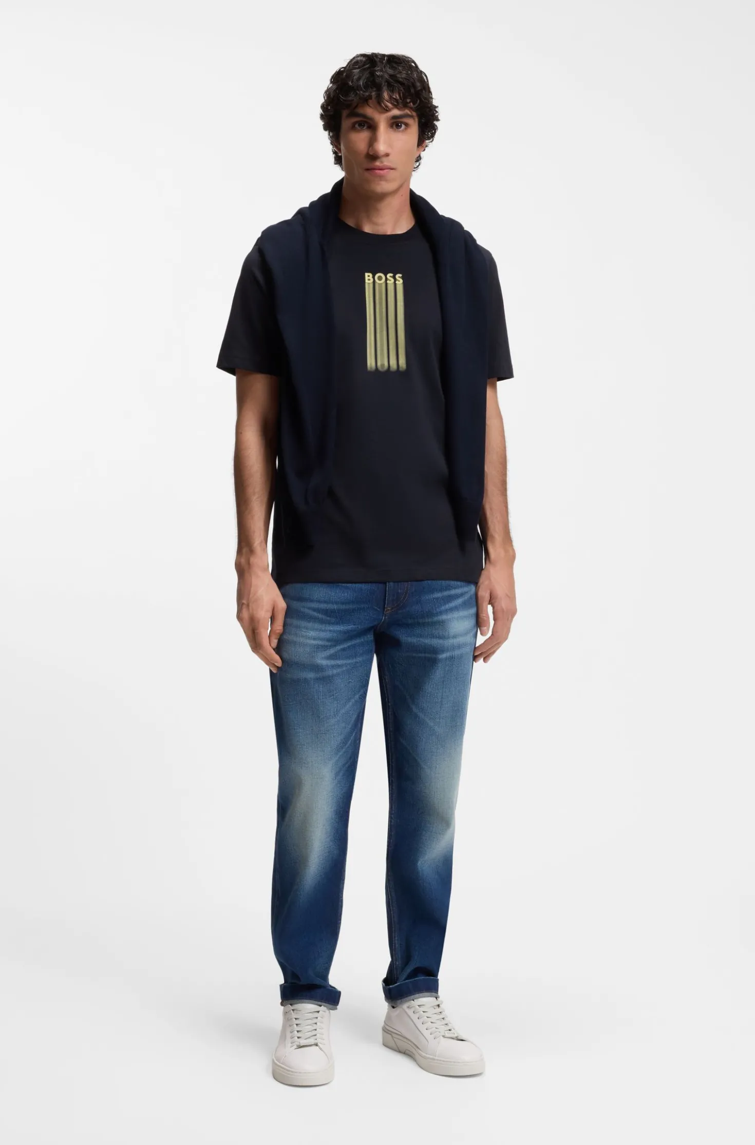 T-Shirt aus Baumwoll-Jersey mit Logo-Artwork
