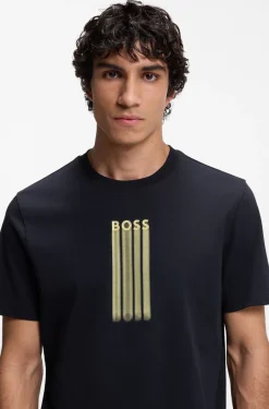 T-Shirt aus Baumwoll-Jersey mit Logo-Artwork
