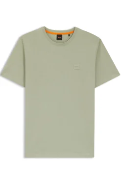 T-Shirt aus Baumwoll-Jersey mit Logo-Patch