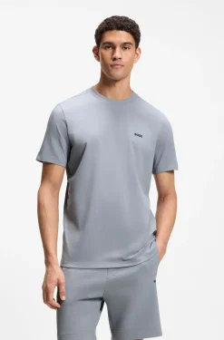 T-Shirt aus Stretch-Baumwolle mit Logo-Detail