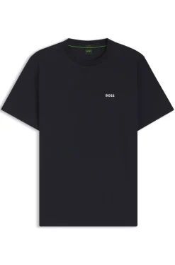 T-Shirt aus Stretch-Baumwolle mit Logo-Detail