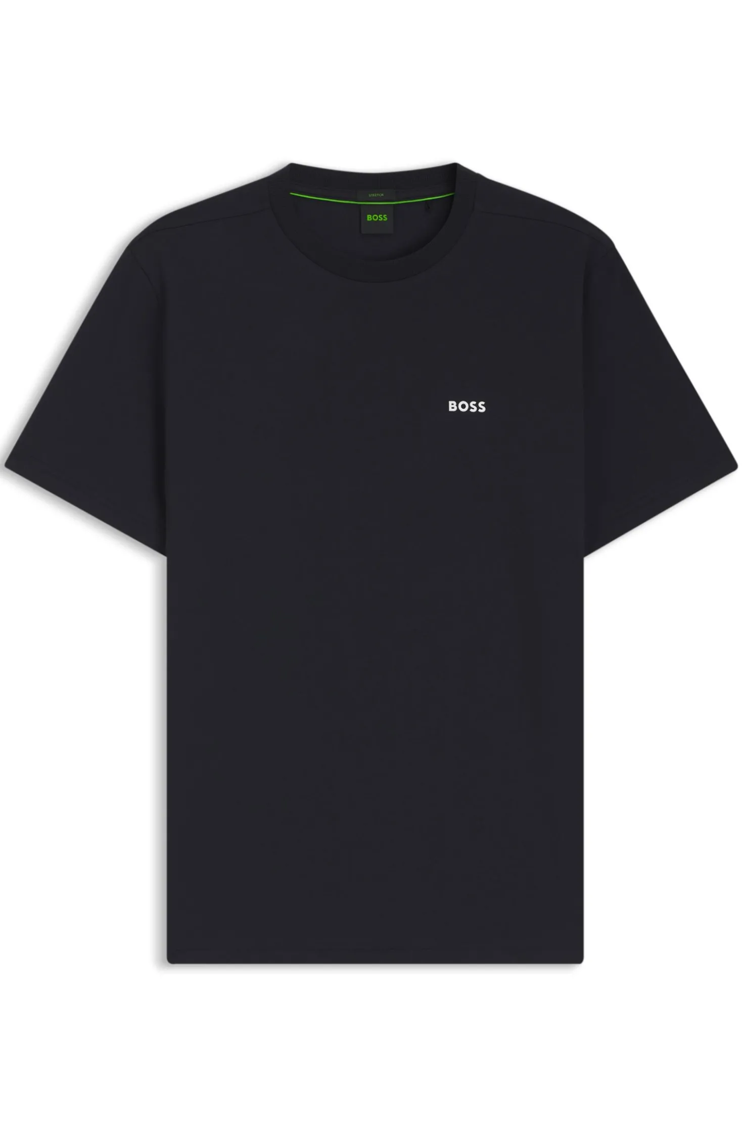 T-Shirt aus Stretch-Baumwolle mit Logo-Detail