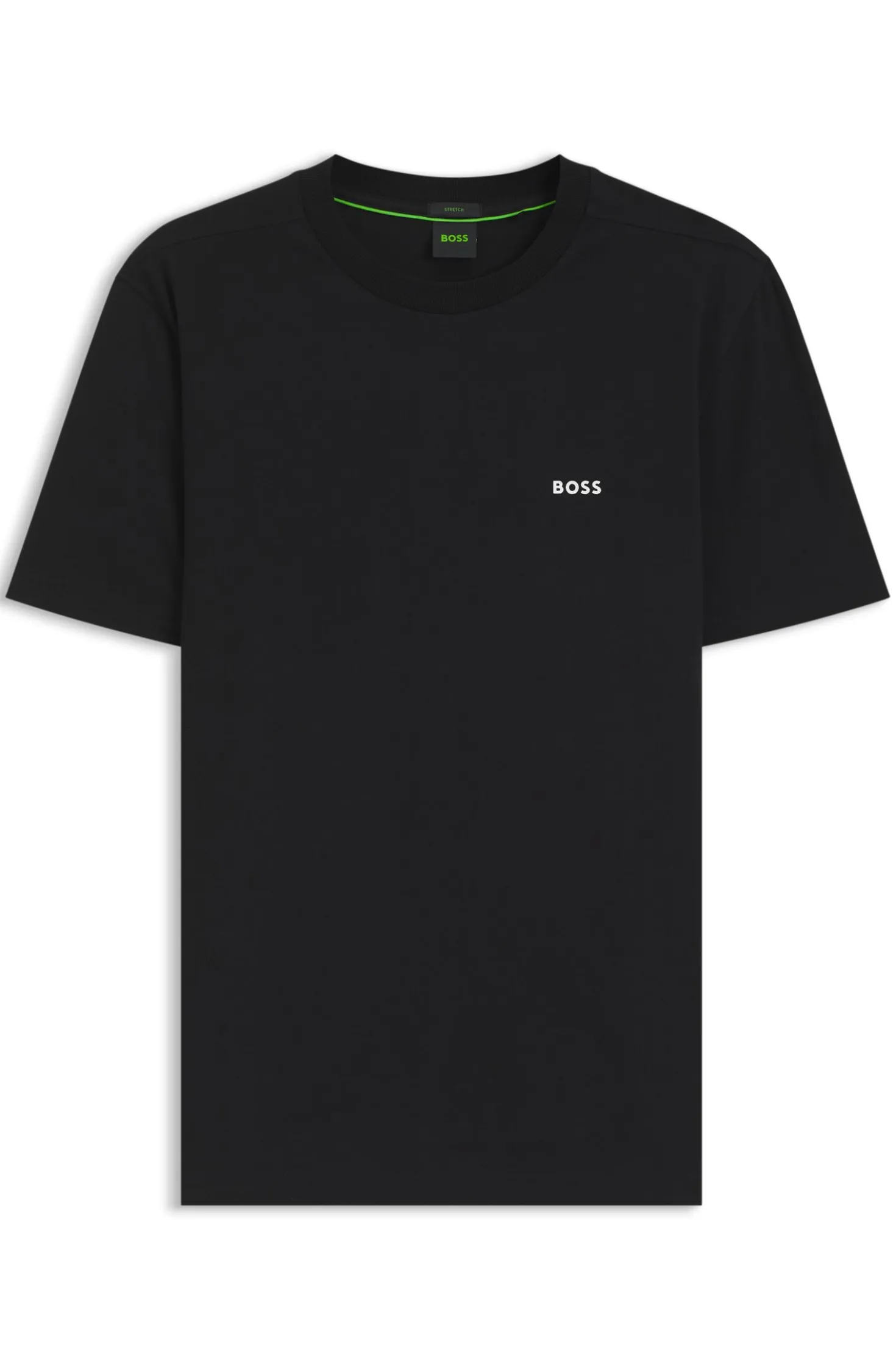 T-Shirt aus Stretch-Baumwolle mit Logo-Detail