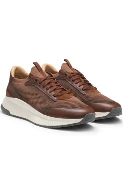 TTNM EVO Sneakers mit gestricktem Obermaterial und Lederdetails