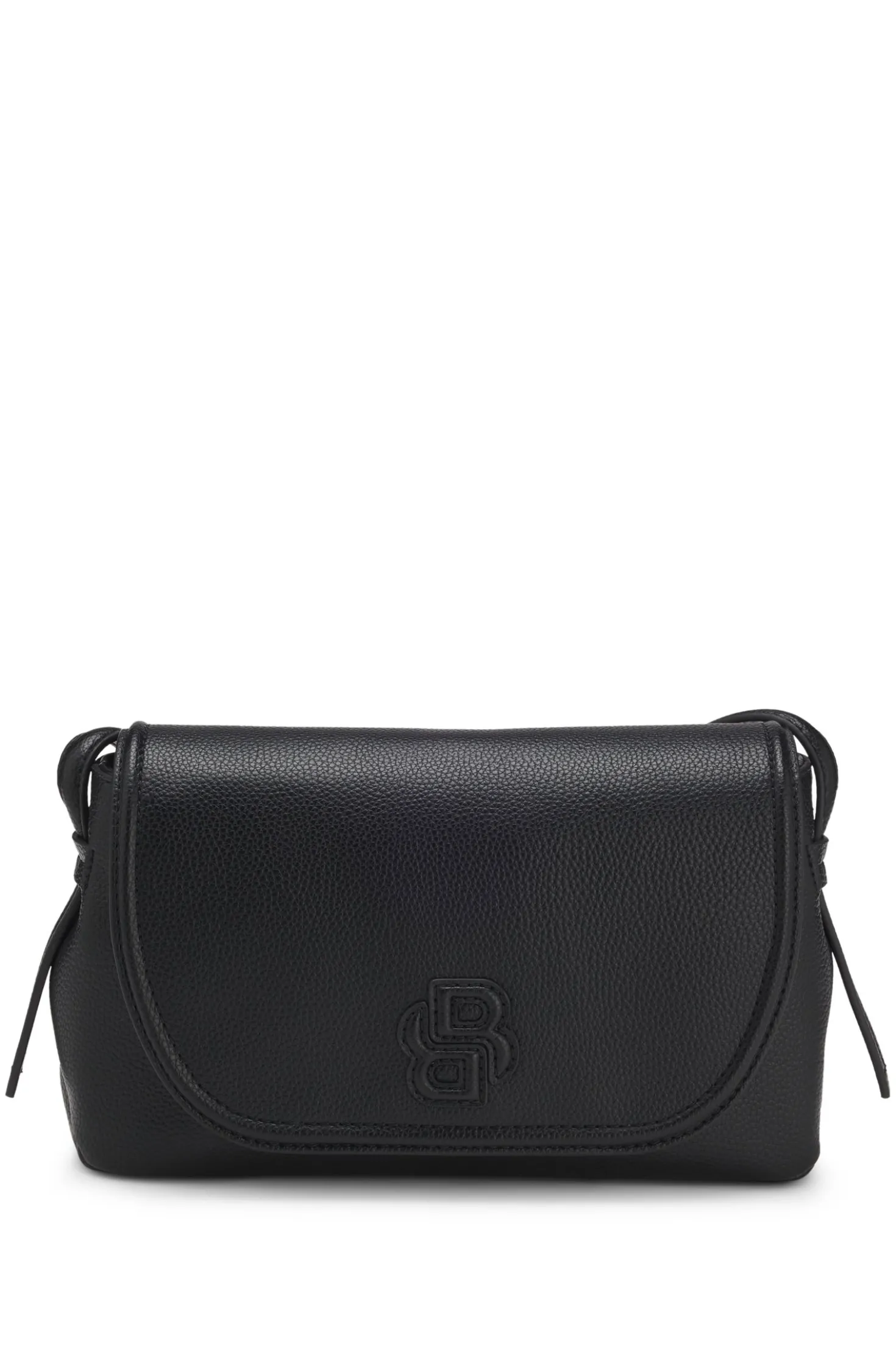 Umhängetasche aus genarbtem Kunstleder mit Double-B-Monogramm