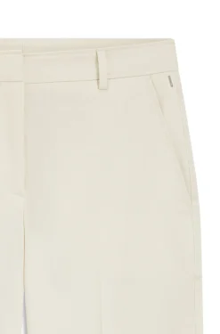 Verkürzte Tapered-Fit Hose aus elastischer Baumwolle