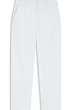 Verkürzte Tapered-Fit Hose aus elastischer Baumwolle