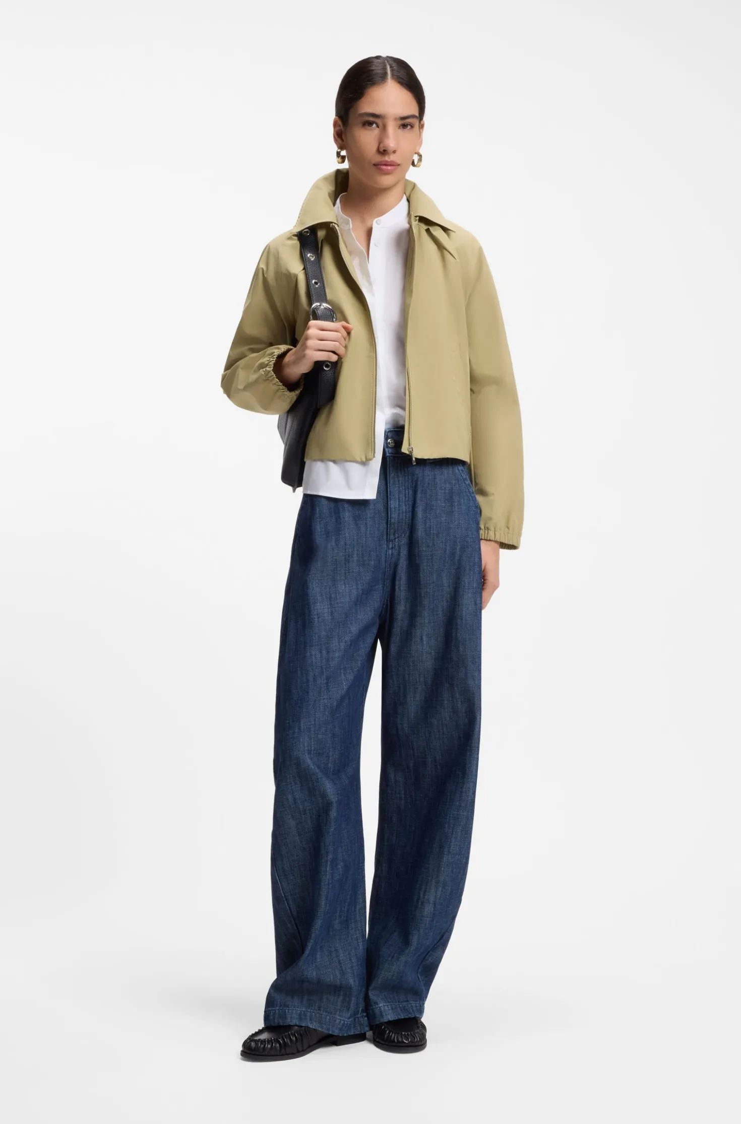 Wasserabweisende Jacke aus Baumwoll-Mix