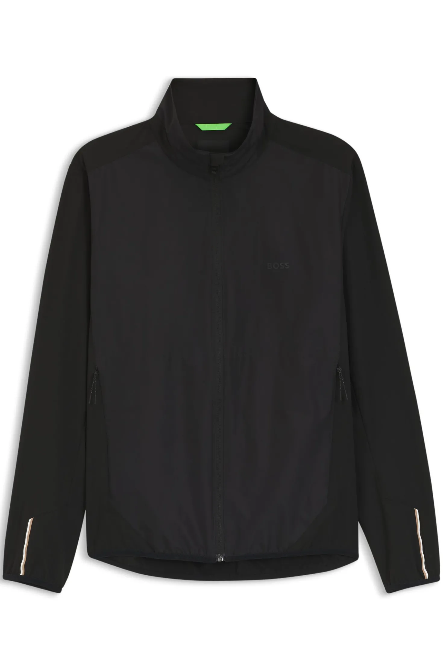 Wasserabweisende Jacke aus Vier-Wege-Stretch-Gewebe