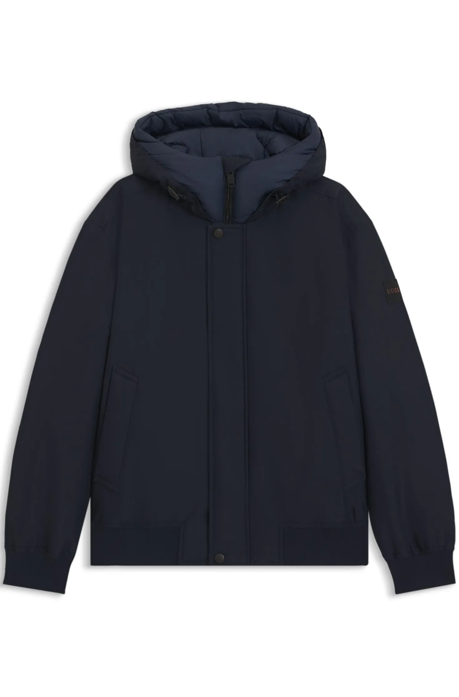 Wasserabweisende Jacke mit kontrastierendem Einsatz